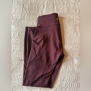 Lululemon Athletica Burgundy Leggings
